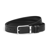 Reversible Belt in Sartorial 30 mm Leather with Rectangular Buckle