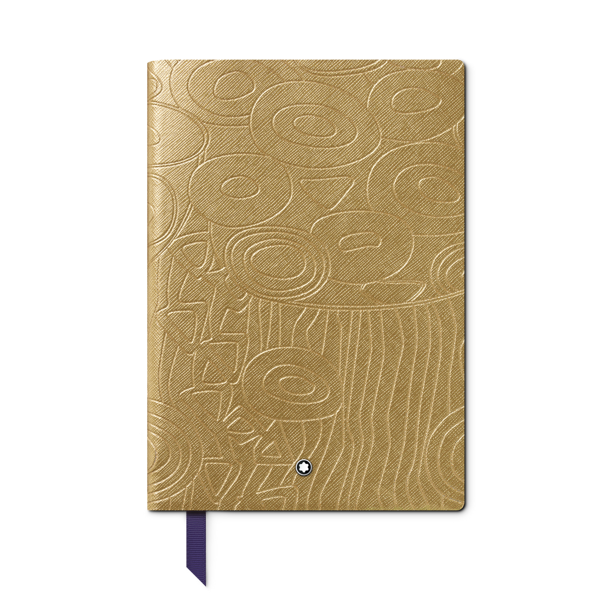 Notebook #146 small, Masters of Art Homage to Gustav Klimt, Gold Color - Lined