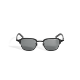 Rectangular Sunglasses with Black Metal Frame