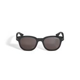 Round Sunglasses with Acetate Black Frame