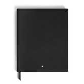 Notebook Large, Black Leather, Black, Lined Pages