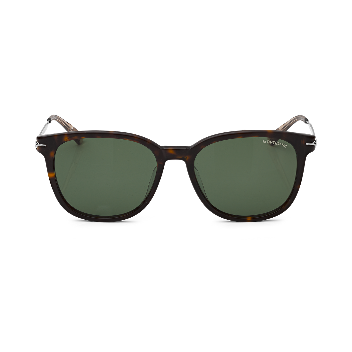 Round Sunglasses with Havana Acetate Frame