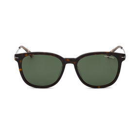 Round Sunglasses with Havana Acetate Frame