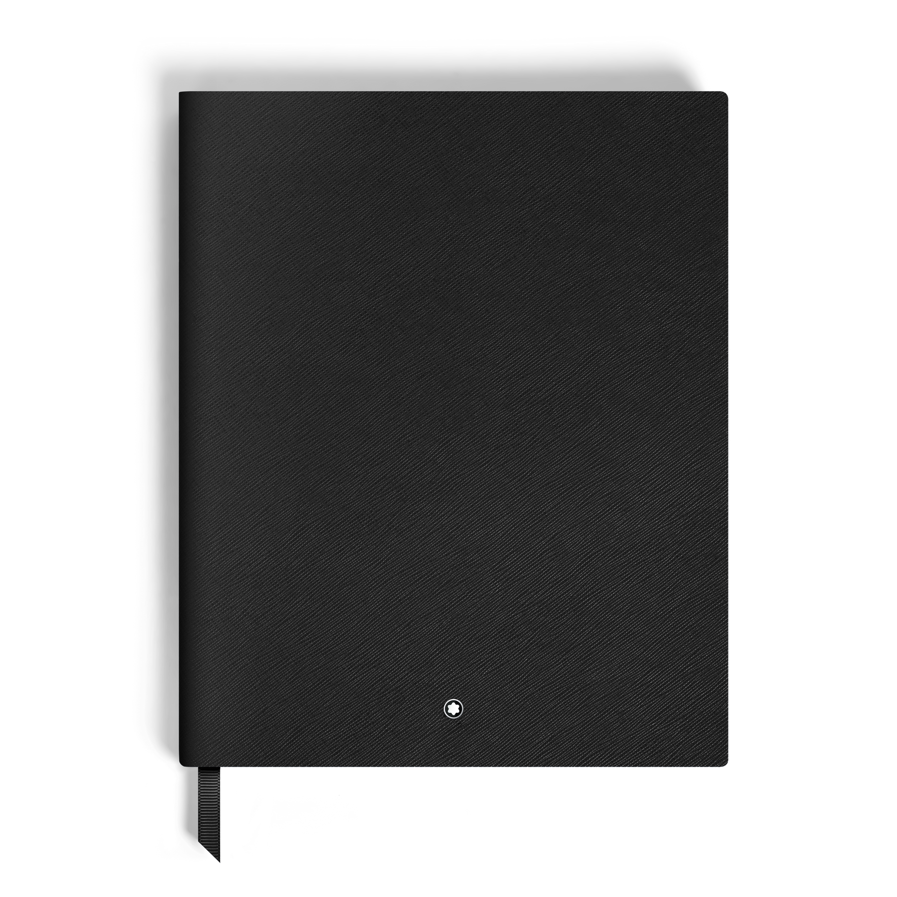 Notebook Large, Saffiano Leather, Black - Blank Pages