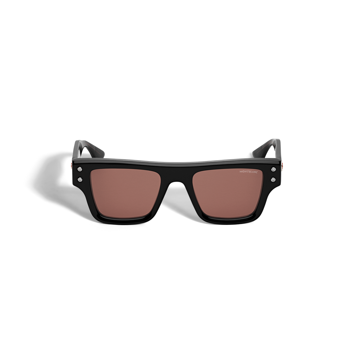 Rectangular Sunglasses with Black Acetate Frame