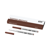 2 Ballpoint Refills Medium, Toffee Brown