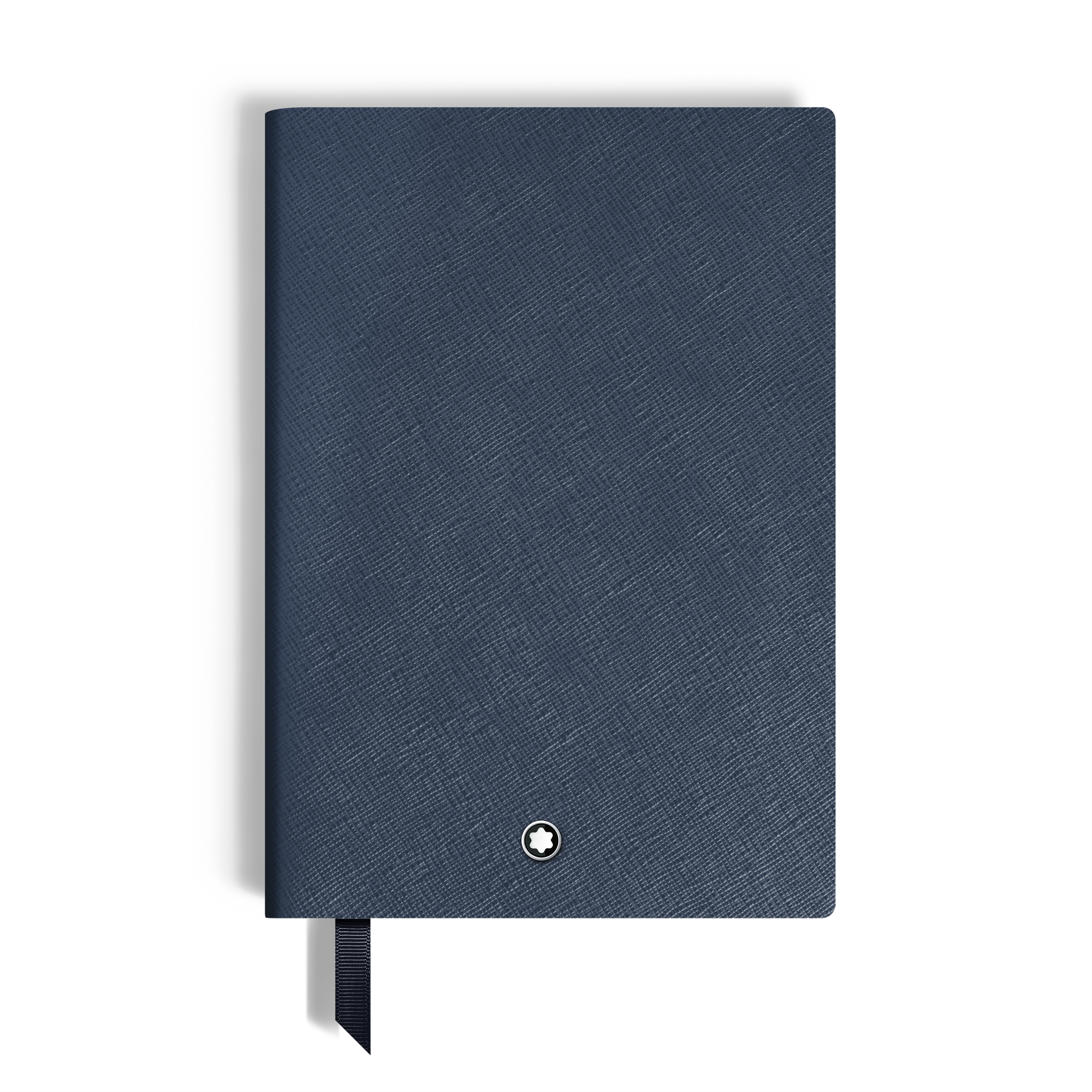 Notebook Medium, Ink Blue Leather, Blue, Blank Pages
