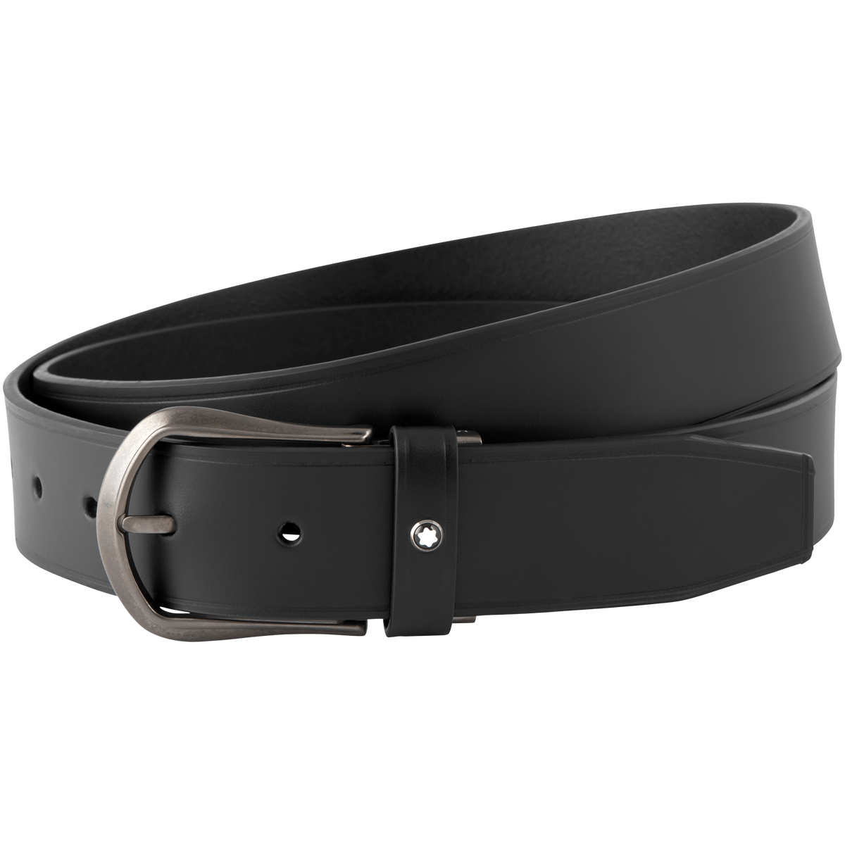Black cut-to-size casual belt