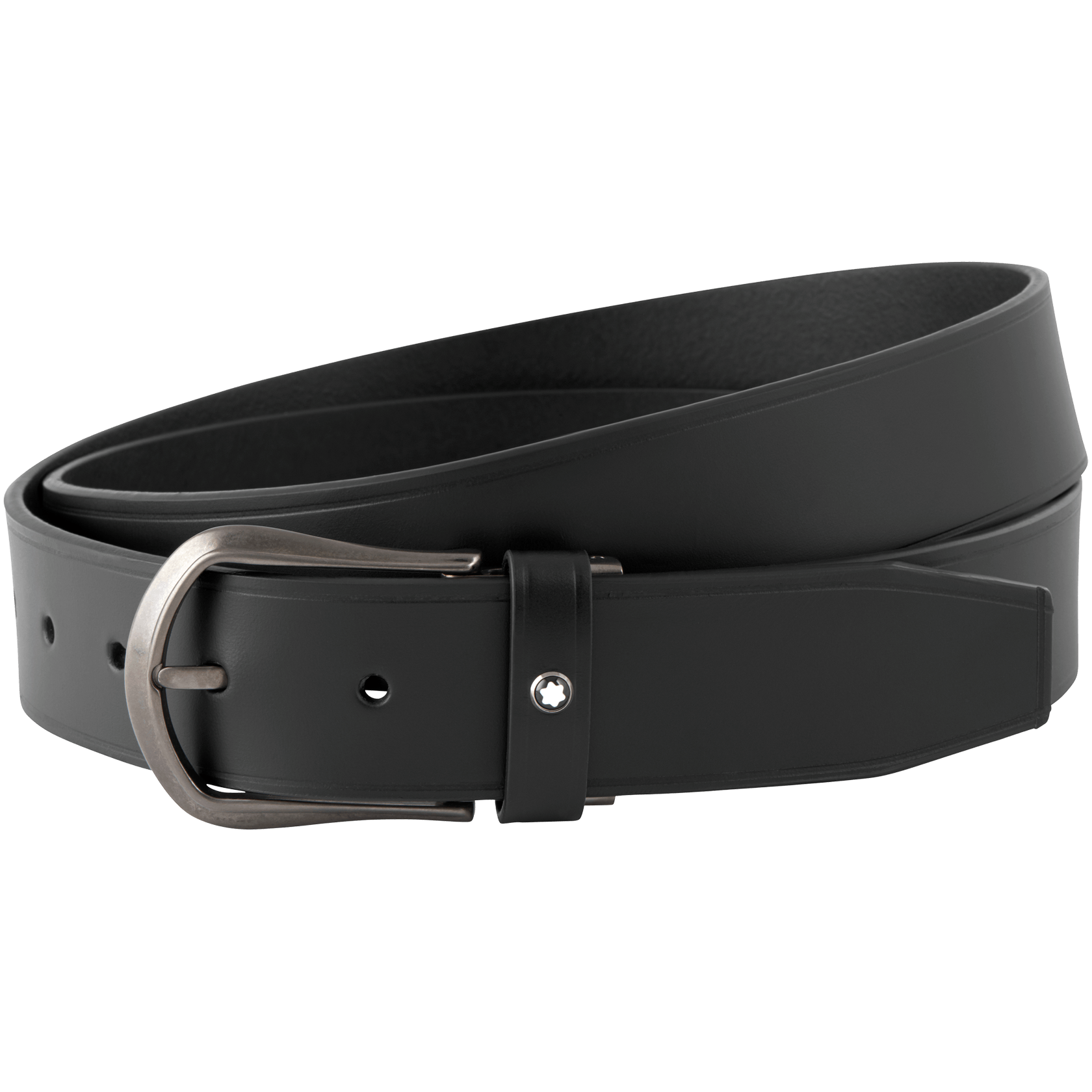 Black cut-to-size casual belt