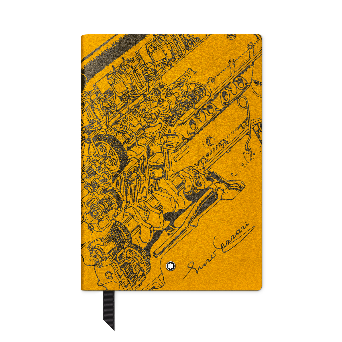 Notebook #146 small, Great Characters Enzo Ferrari, Giallo Modena - Lined