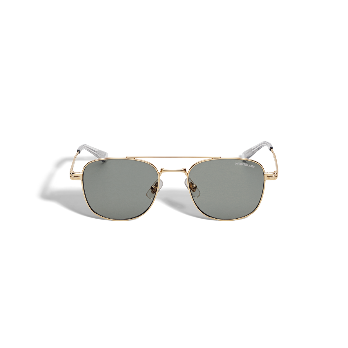 Squared Sunglasses with Gold Coloured Metal Frame