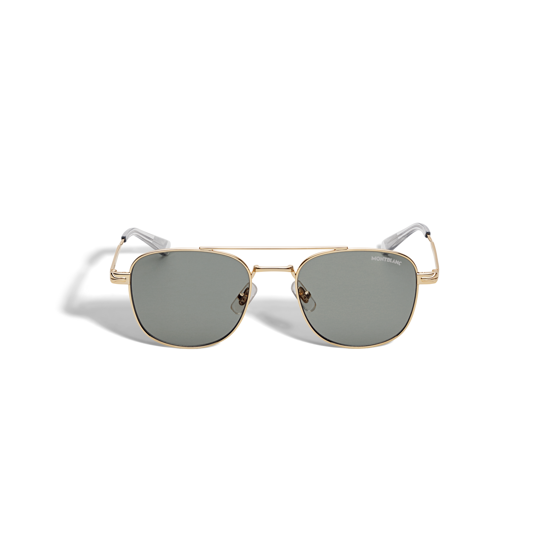 Squared Sunglasses with Gold Coloured Metal Frame