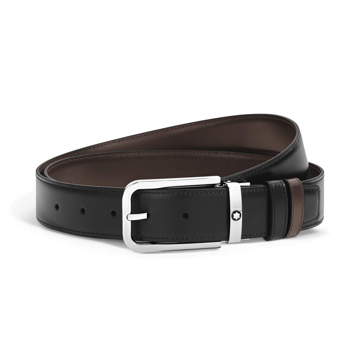 Reversible Belt in Meisterstück 35 mm Leather with Rectangular Buckle