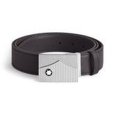 Black/brown 35mm reversible leather belt