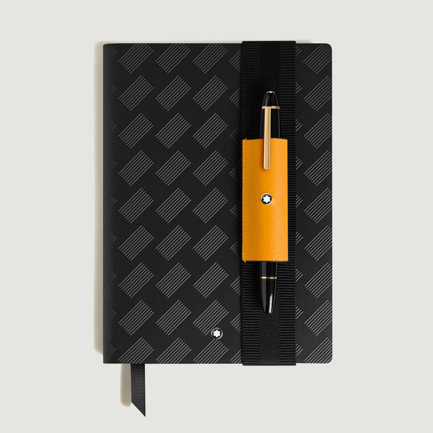1-Pen Loop with Elastic Band in Sartorial Leather