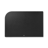 Black leather desk pad