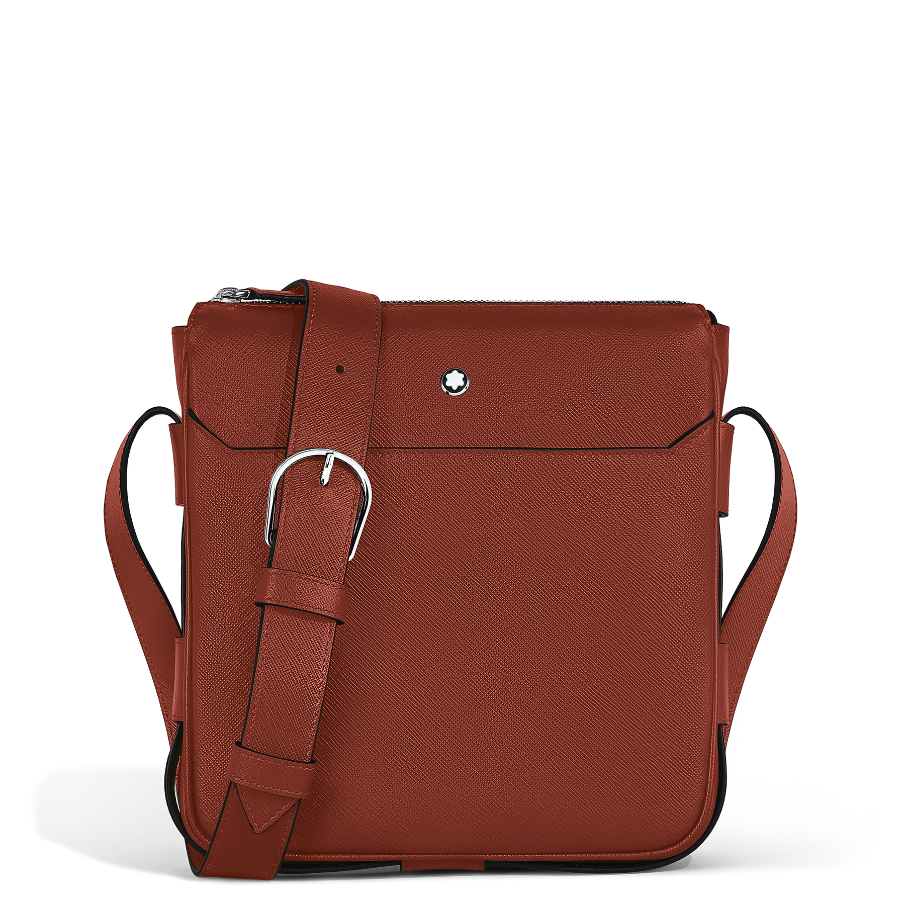 Vertical Belt Messenger Bag in Sartorial Leather