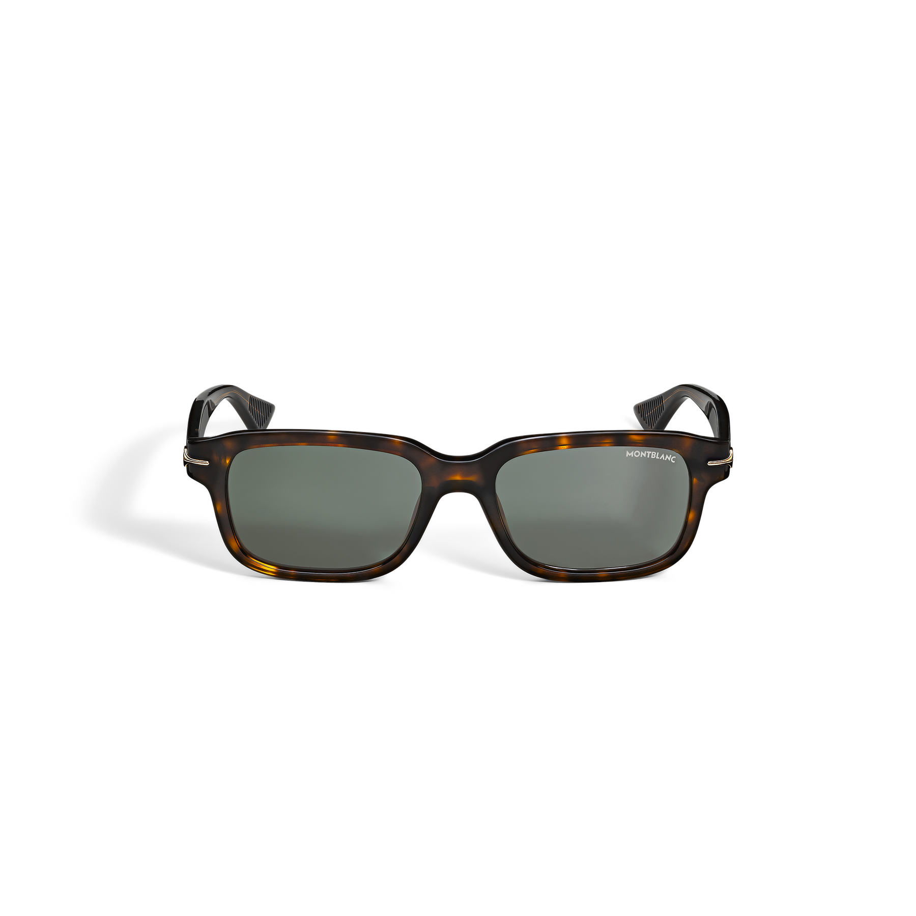Rectangular Sunglasses with Acetate Havana Frame
