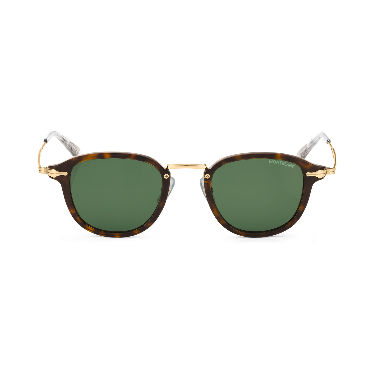 Round Sunglasses with Havana-Colored Injected Frame