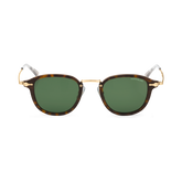 Round Sunglasses with Havana-Colored Injected Frame