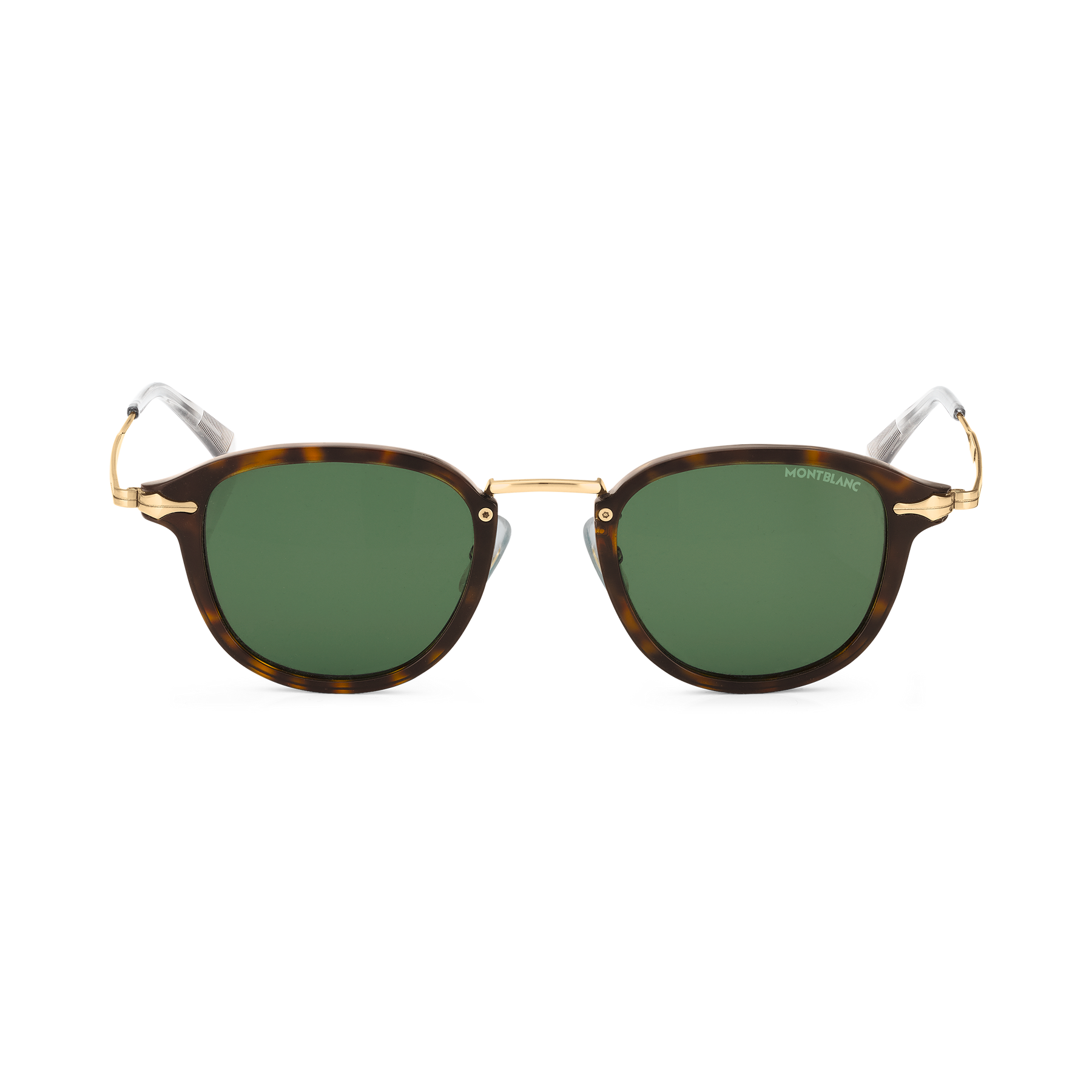 Round Sunglasses with Havana-Colored Injected Frame