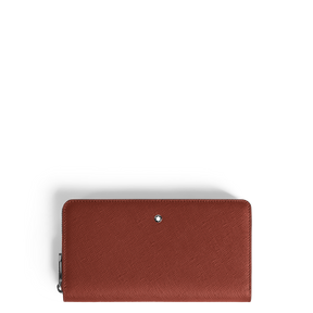 Wallet 12cc with zip in Sartorial Leather