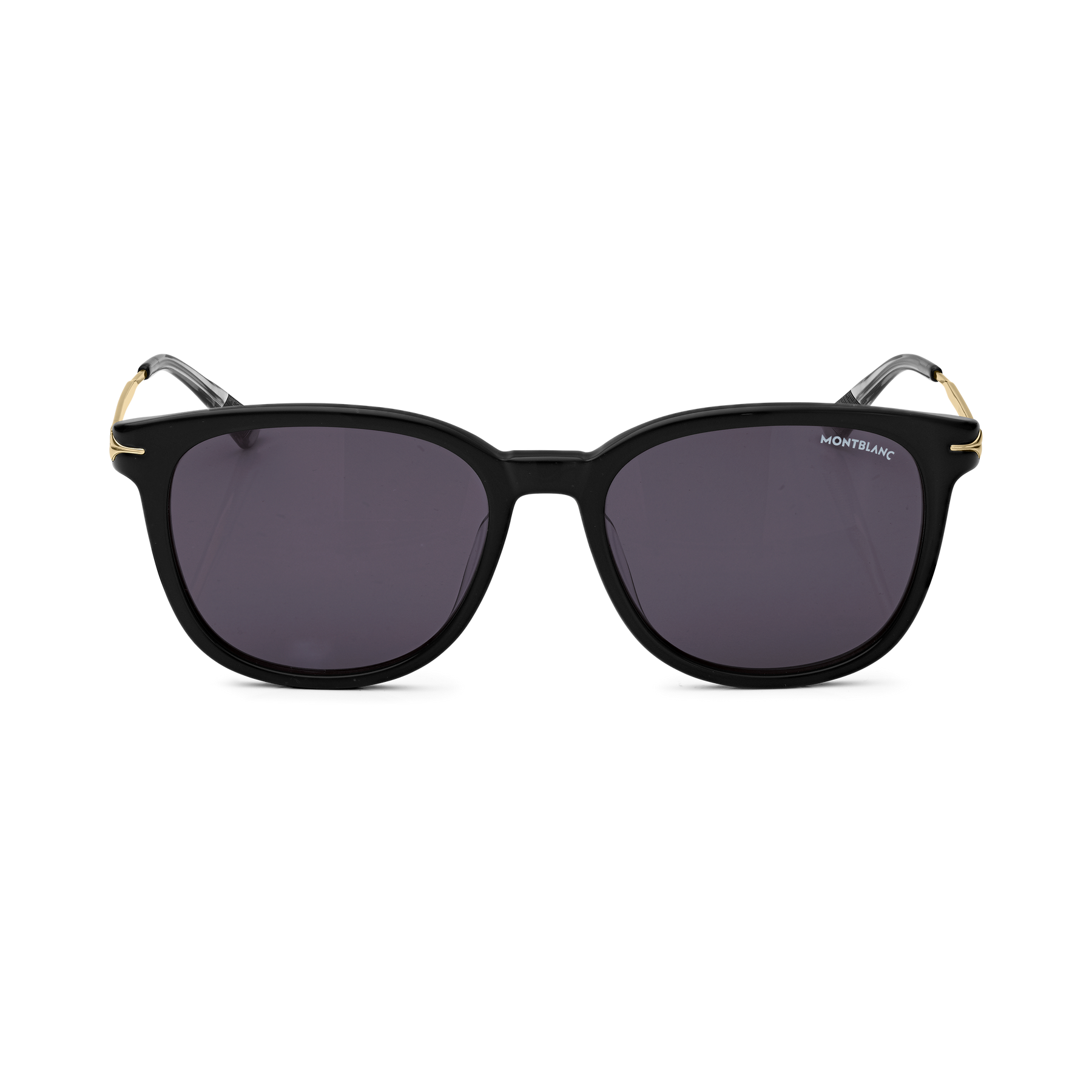 Round Sunglasses with Black Acetate Frame