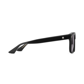 Rectangular Sunglasses with Black-Colored Acetate Frame