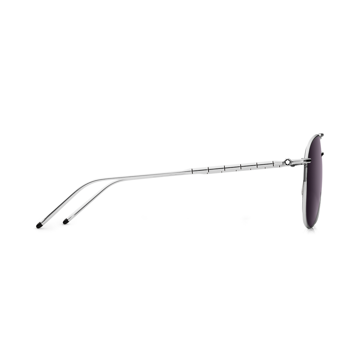 Squared Sunglasses with Silver-Colored Metal Frame