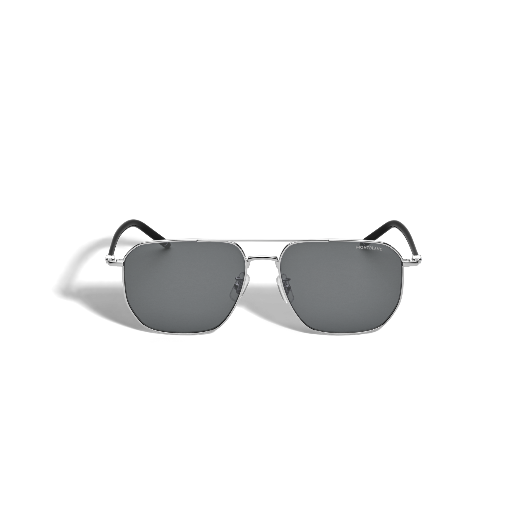 Squared Sunglasses with Silver Coloured Metal Frame