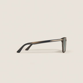 Squared Sunglasses with Grey Acetate Frame