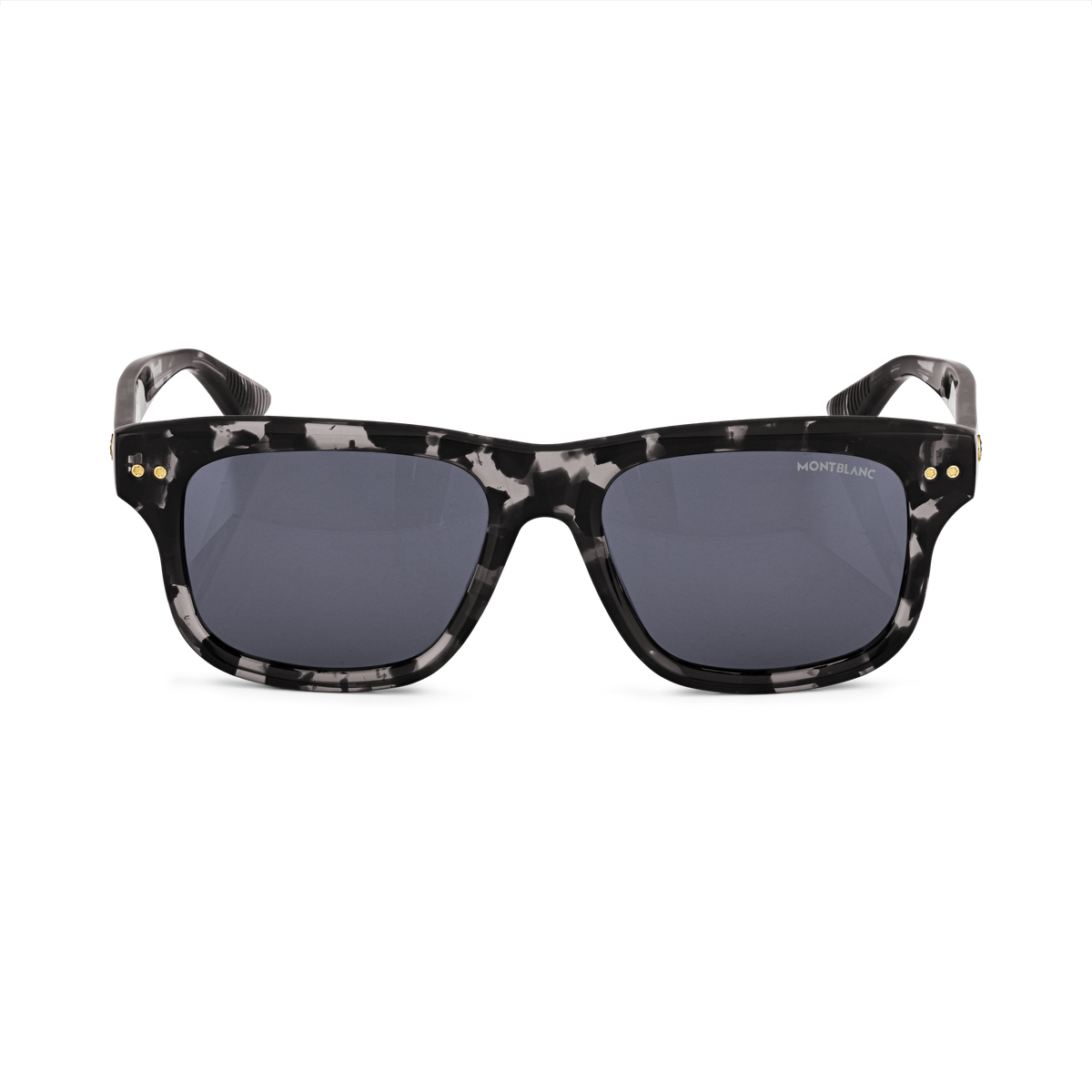 Rectangular Sunglasses with Black-Colored Acetate Frame