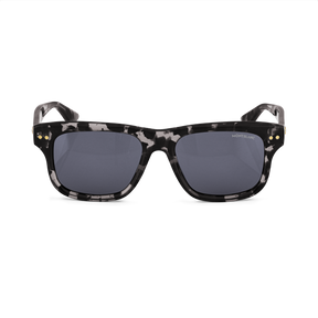 Rectangular Sunglasses with Black-Colored Acetate Frame