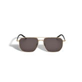 Squared Sunglasses with Gold Coloured Metal Frame