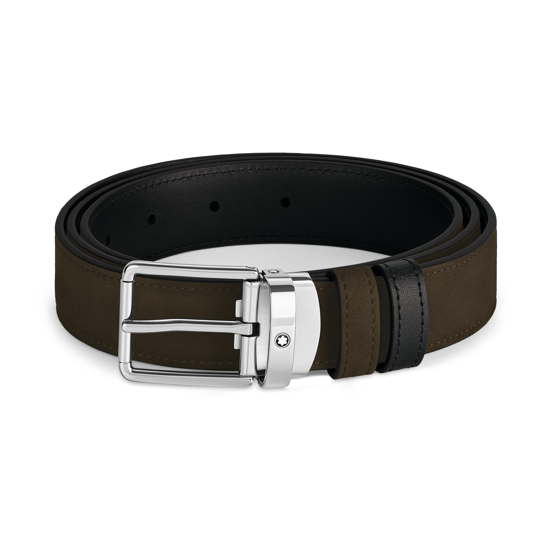 Everyday buckle brown/black 30mm reversible leather belt
