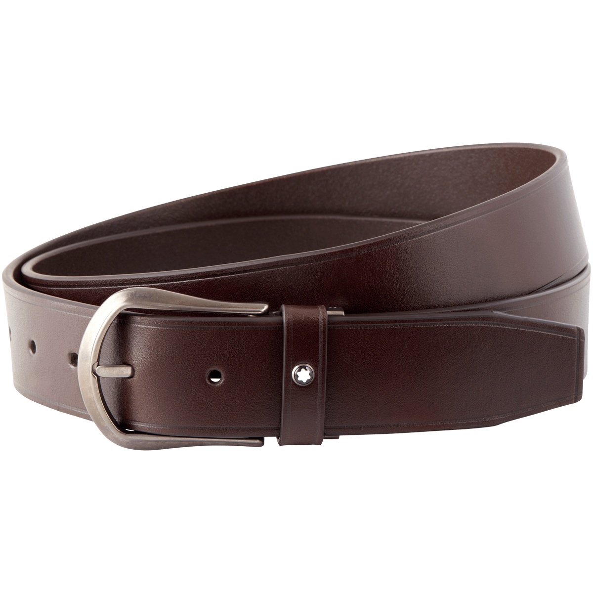 Dark brown cut-to-size casual belt