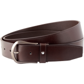 Dark brown cut-to-size casual belt
