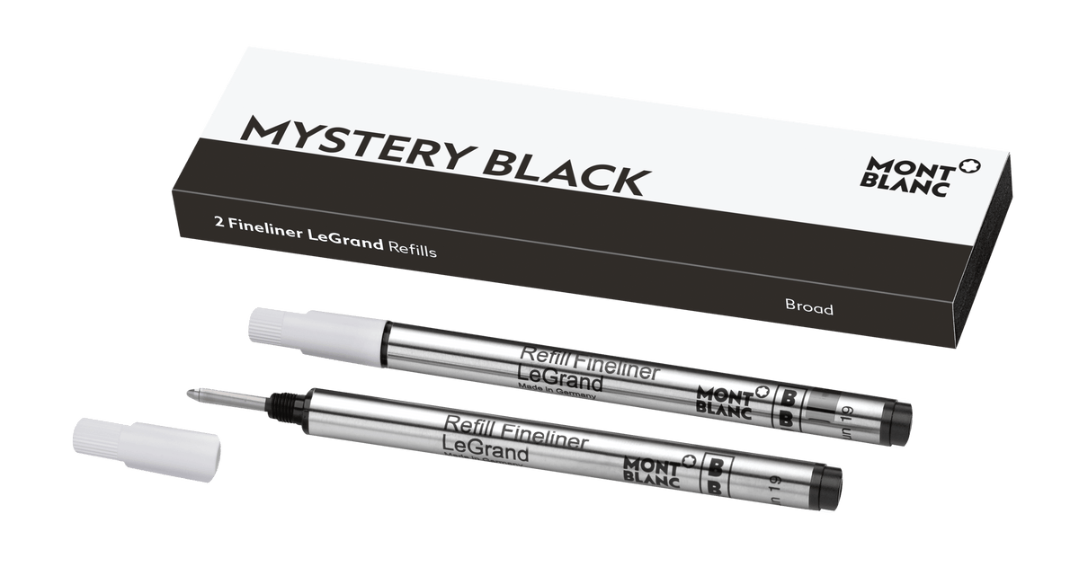 2 Fineliner LeGrand refills, mystery black (B)