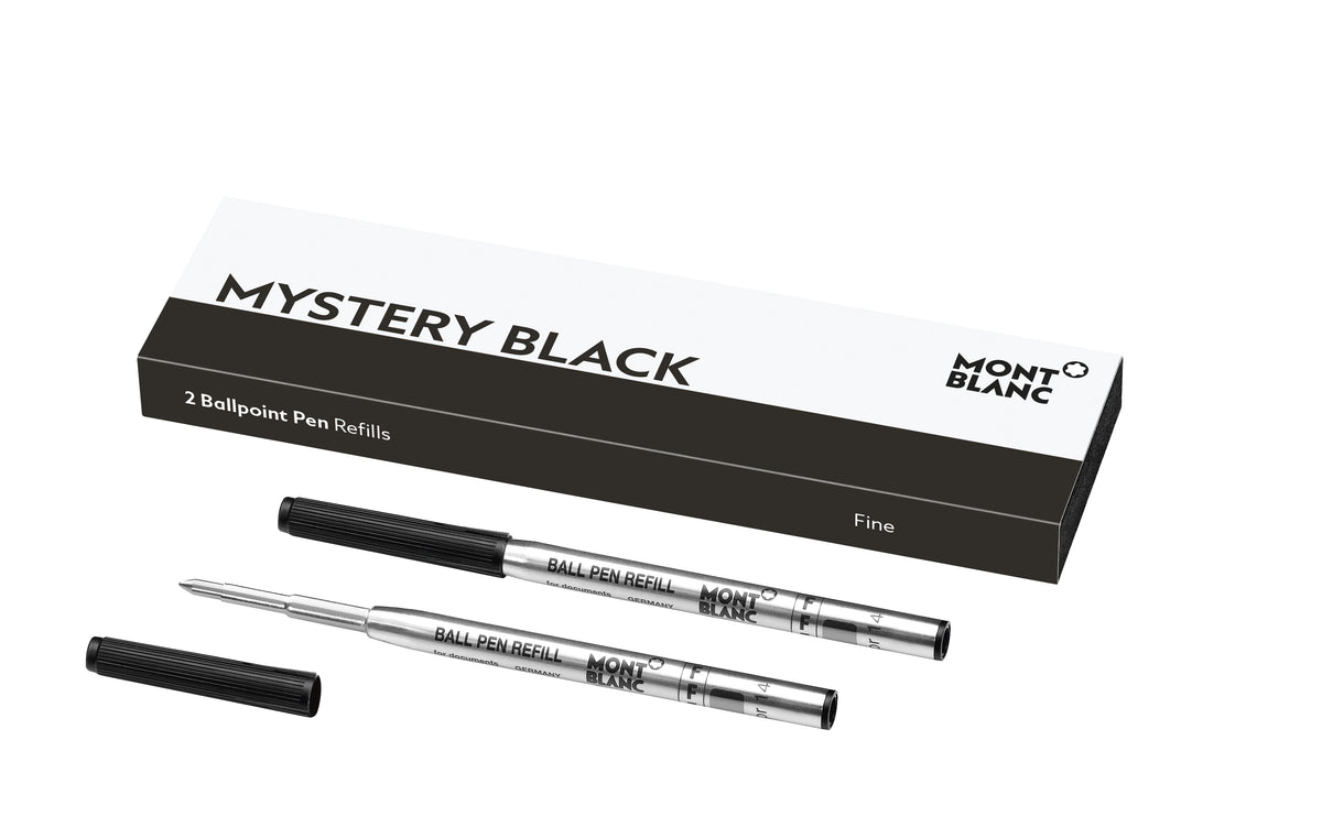 2 Ballpoint Pen Refill Fine, Mystery Black