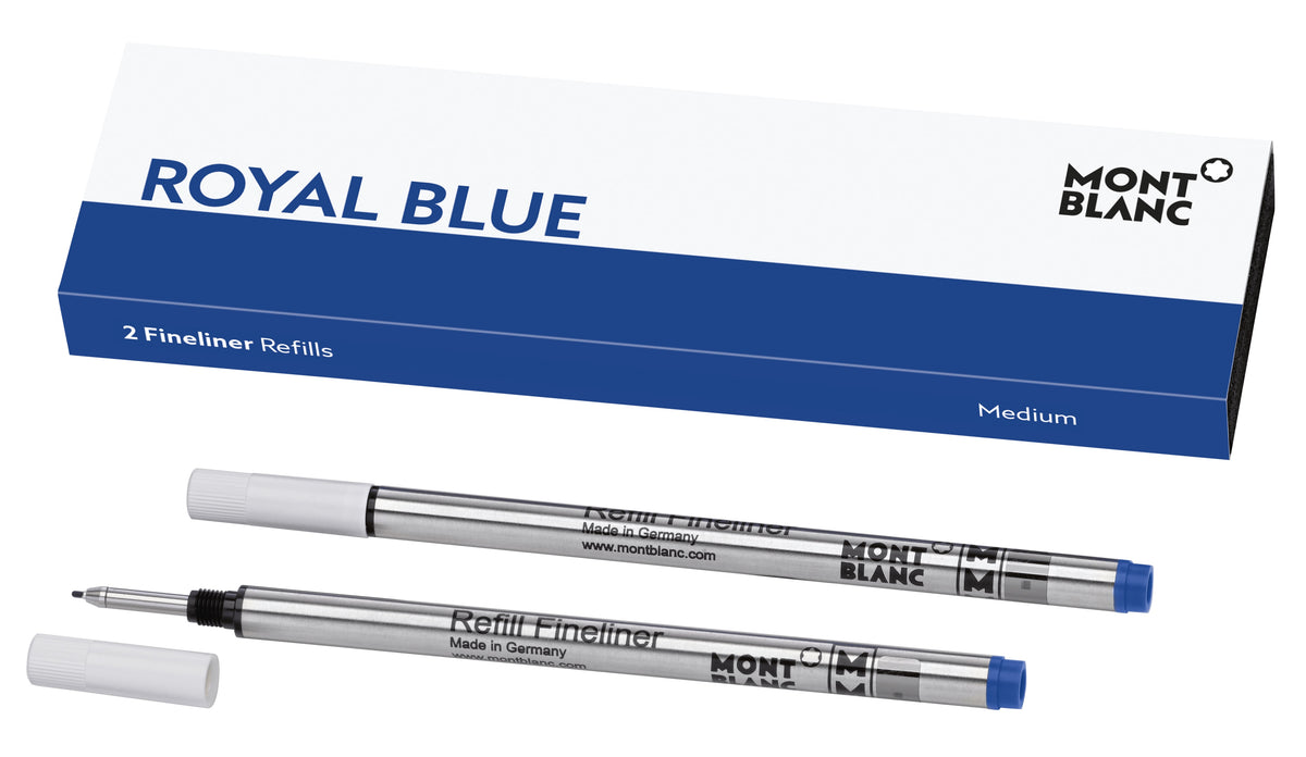 2 Fineliner Refills Medium Royal Blue