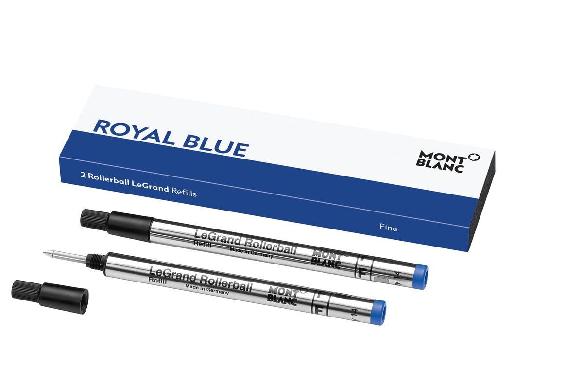 2 Fine Rollerball LeGrand Refills, Royal Blue