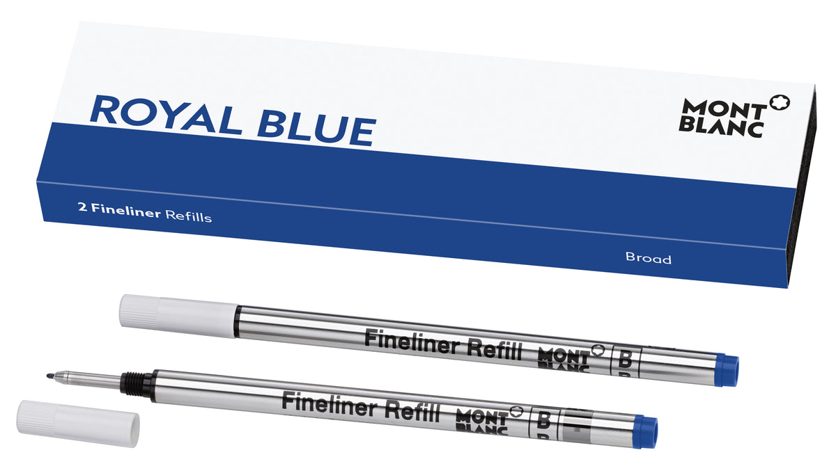 2 Fineliner Refills Broad Royal Blue