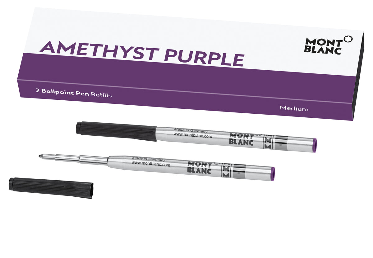 2 Ballpoint refills, amethyst purple (M)