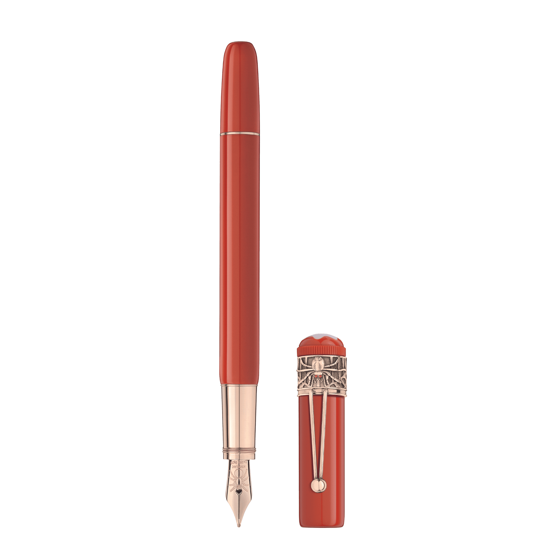 Montblanc Heritage Collection Rouge et Noir Spider Metamorphosis Special Edition Coral Fountain Pen