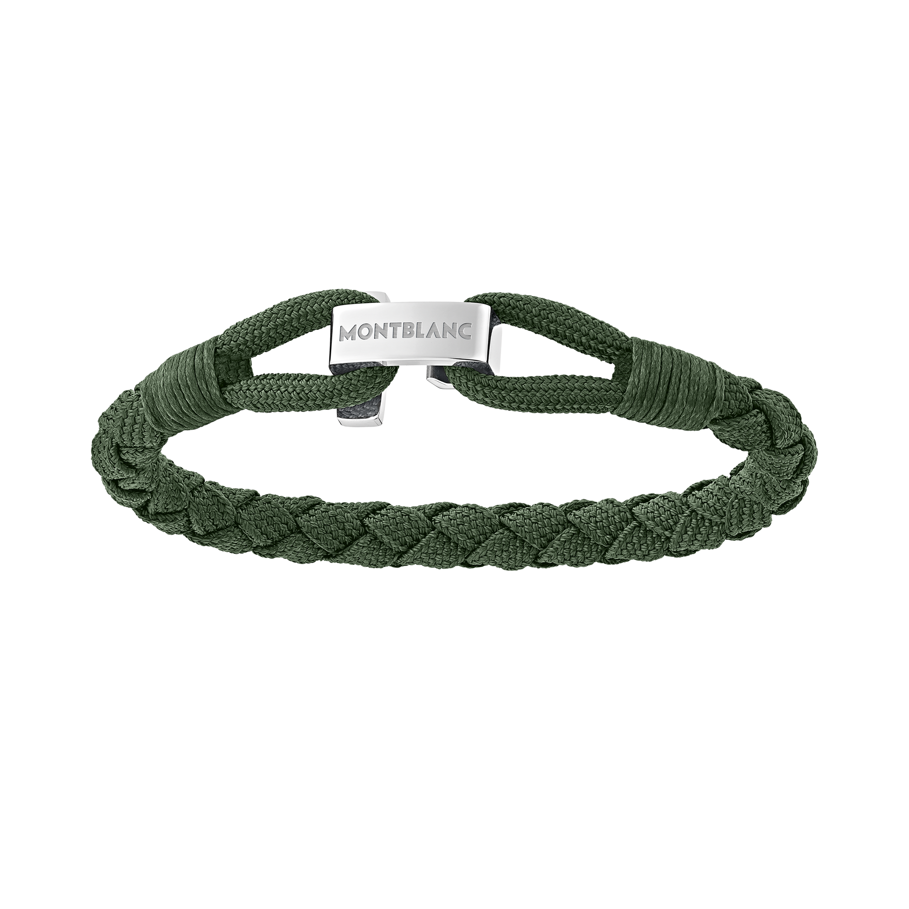 Green Wrap Me Bracelet in Nylon and Steel